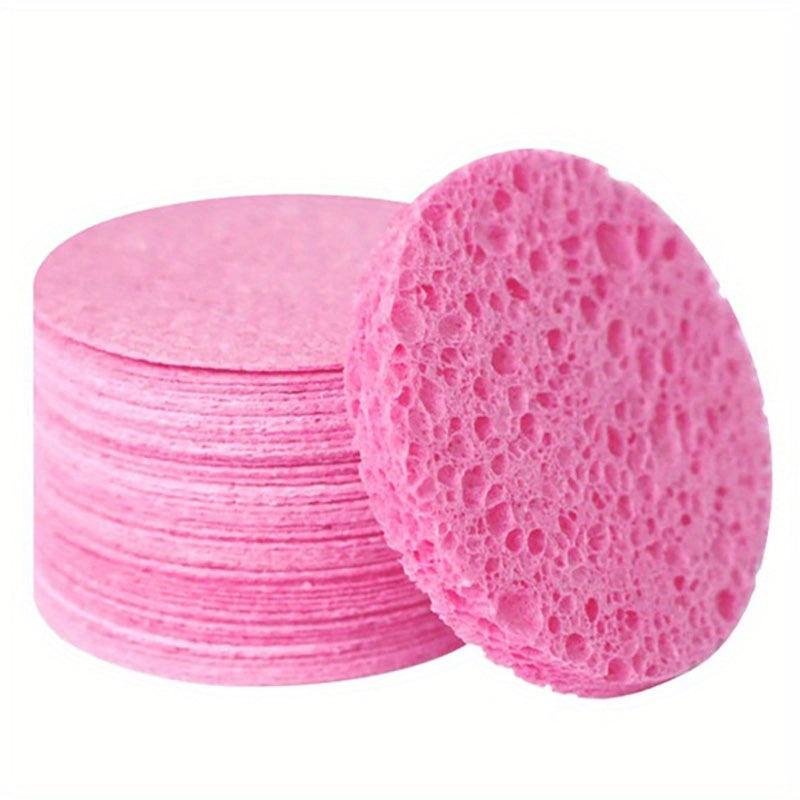 20pcs Compressed Facial Sponges Round Cellulose Spa Sponges For Face Cleansing
