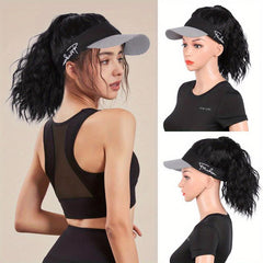 Medium Long Curly Synthetic Hair Extensions Wig