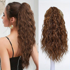 Blonde Curly Wavy Ponytail Extension for Women