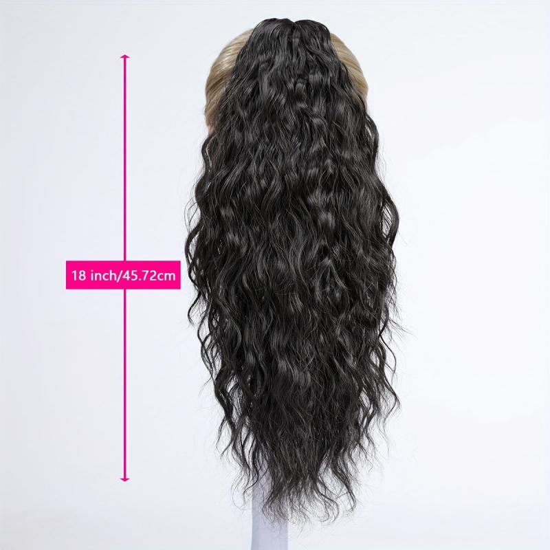 Blonde Curly Wavy Ponytail Extension for Women