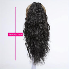 Blonde Curly Wavy Ponytail Extension for Women
