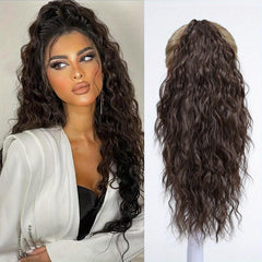 Blonde Curly Wavy Ponytail Extension for Women