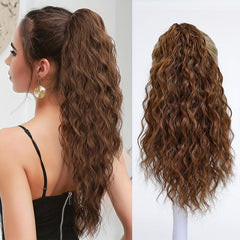 Blonde Curly Wavy Ponytail Extension for Women