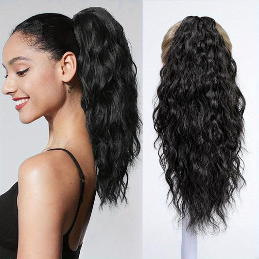 Blonde Curly Wavy Ponytail Extension for Women