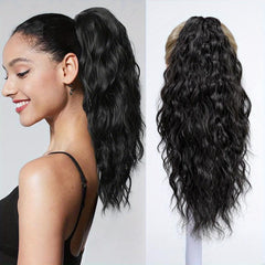 Blonde Curly Wavy Ponytail Extension for Women