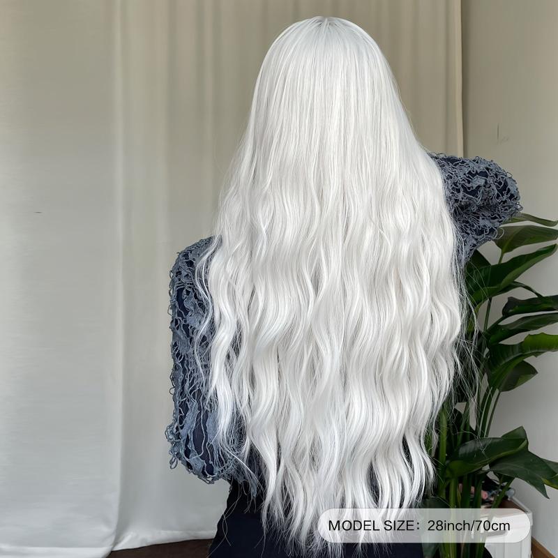 12 Cm Long Curly Wig with Bangs for Party Holiday Must-Have Synthetic Wig