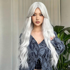 12 Cm Long Curly Wig with Bangs for Party Holiday Must-Have Synthetic Wig