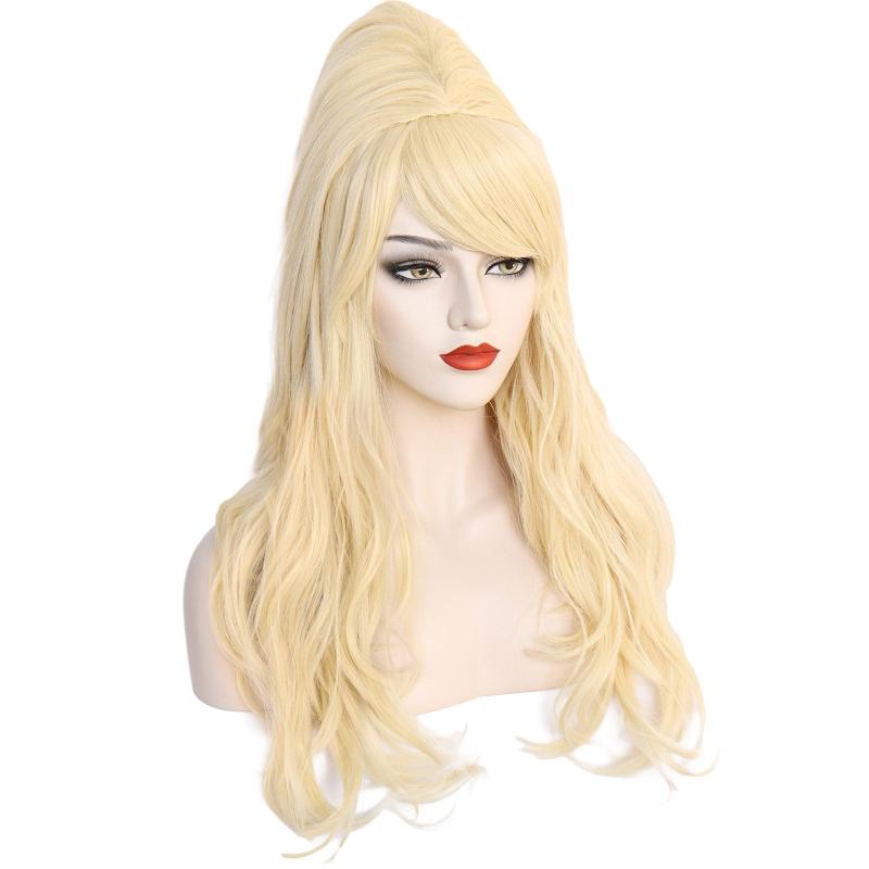 Blonde Bouffant Beehive Wig 50s 80s Costume