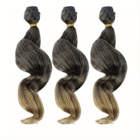 3pcs Ombre Synthetic Body Wave Hair Bundles 35-56cm