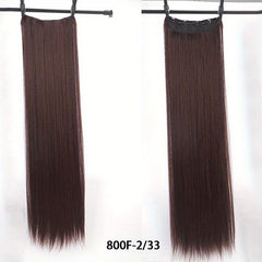 6 Cm Long Straight Hair Extension Synthetic Hair Piece Wig Heat Resistant