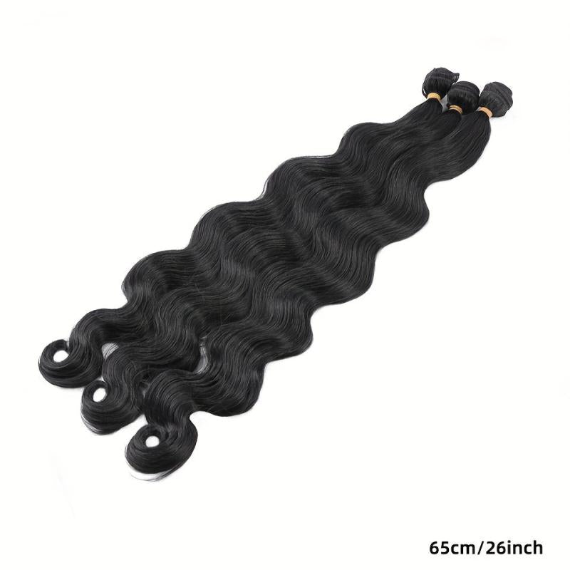 1Pcs Body Wave Hair Bundles 66 04 Cm Synthetic Fiber Heat Resistant