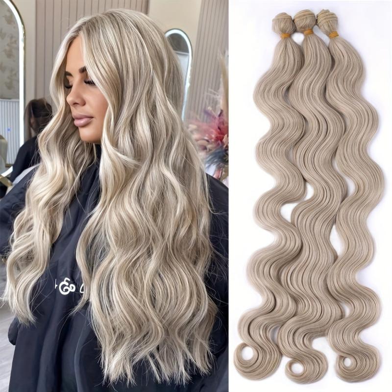 1Pcs Body Wave Hair Bundles 66 04 Cm Synthetic Fiber Heat Resistant