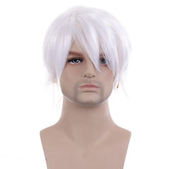 Short Curly Anime Cosplay Wig With Bangs Halloween Party Hair Costume