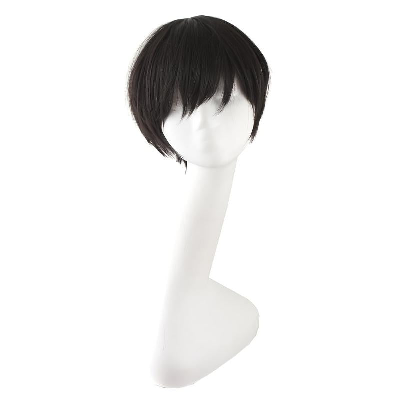Short Curly Synthetic Wig With Bangs Anime Cosplay Wig