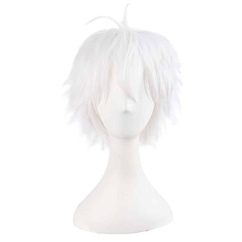 Short Curly Synthetic Wig With Bangs Anime Cosplay Wig