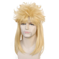Blonde Straight Cosplay Wig For Men + Wig Cap