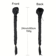 Blonde Fishtail Hairpiece Drawstring Ponytail Clip In Hair Extension