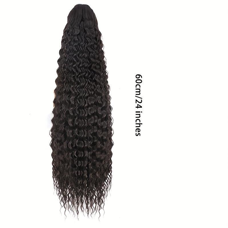 Long Curly Ponytail Extensions Synthetic Clip In Hair