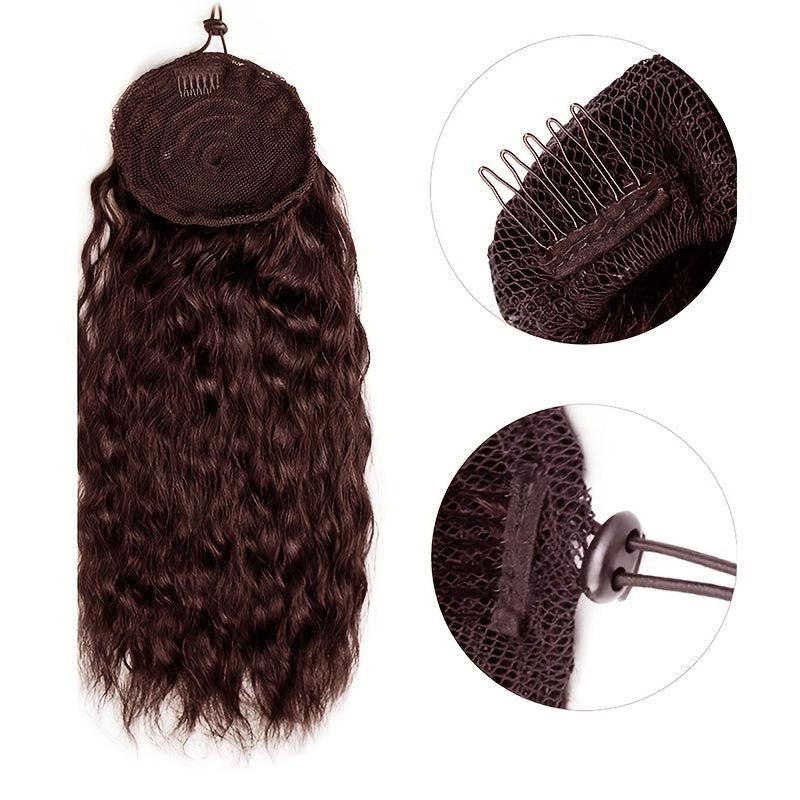 Long Curly Ponytail Extensions Synthetic Clip In Hair
