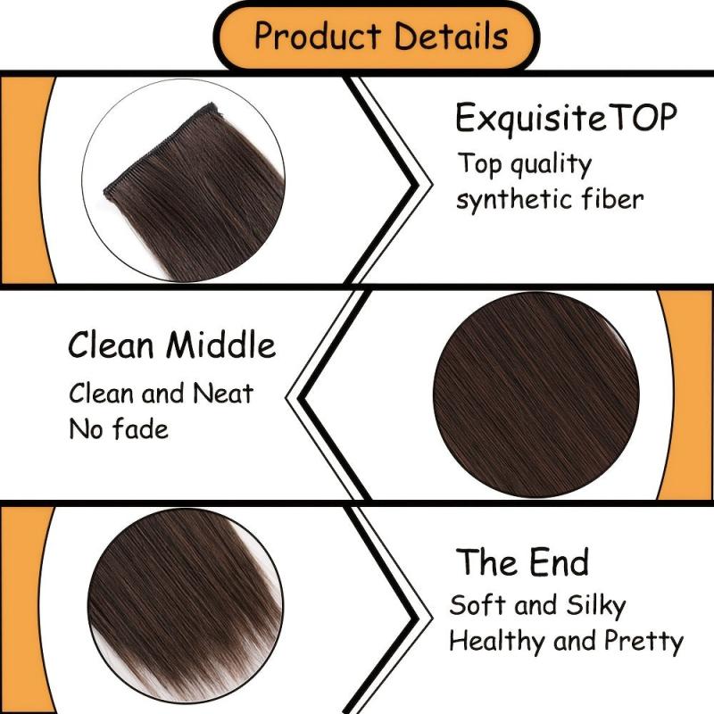 3 Pack 45 72 60 96 Cm Clip Hair Extensions Synthetic Heat Resistant Adds Volume