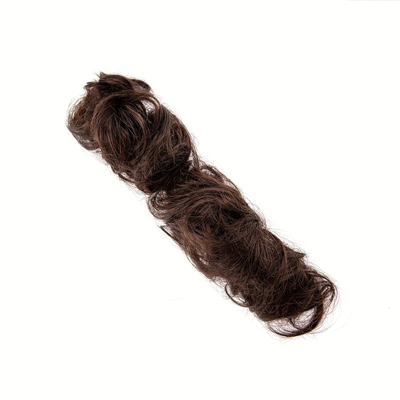 Curly Hair Bun Ponytail Extension Short Human Hairpiece