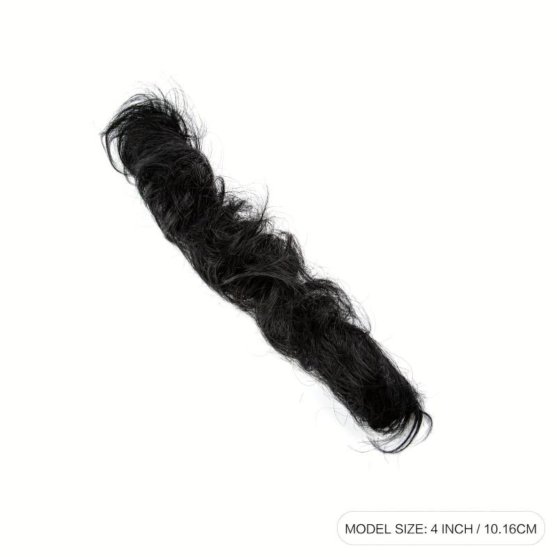 Curly Hair Bun Ponytail Extension Short Human Hairpiece