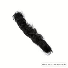 Curly Hair Bun Ponytail Extension Short Human Hairpiece