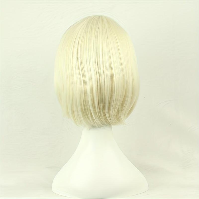 Costume Wigs Short Straight Wig Synthetic Wig With Bangs Anime Cosplay Wig