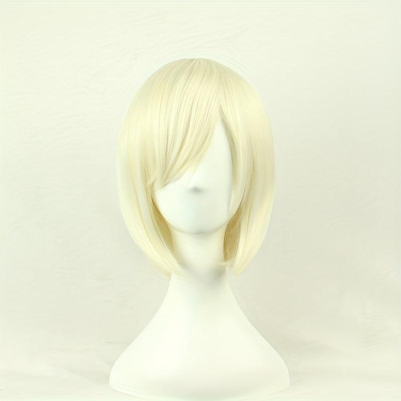 Costume Wigs Short Straight Wig Synthetic Wig With Bangs Anime Cosplay Wig
