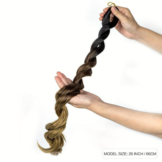 66 04 Cm Ombre Curly Braiding Hair Extensions Synthetic Crochet Braids