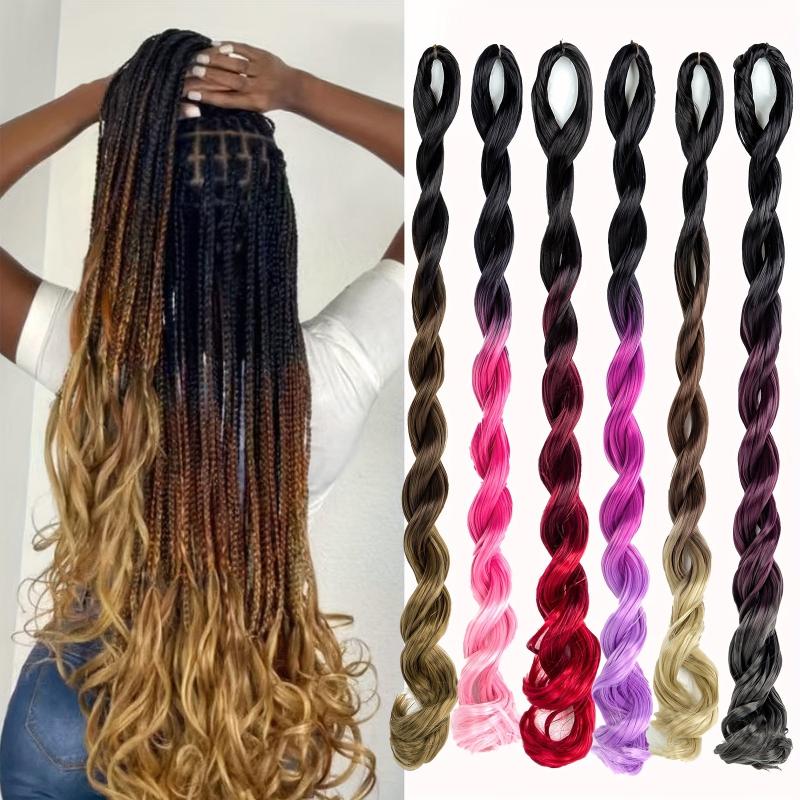 66 04 Cm Ombre Curly Braiding Hair Extensions Synthetic Crochet Braids