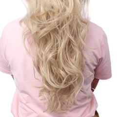 Blonde Highline Brown Mix Red Ponytail Bun Extensions