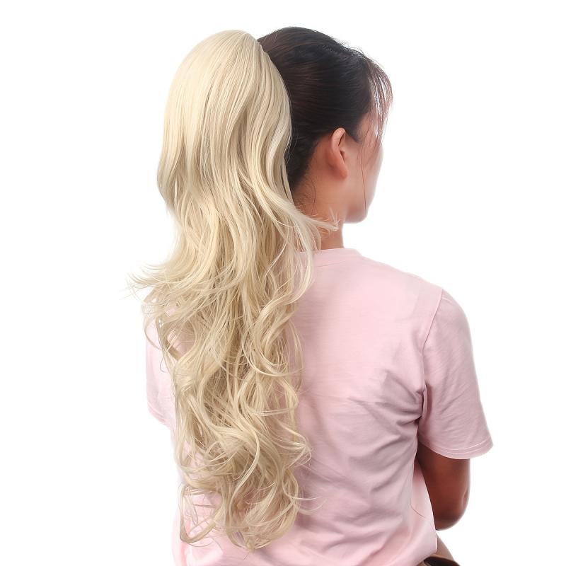 Blonde Highline Brown Mix Red Ponytail Bun Extensions