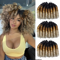 Jamaican Bounce Crochet Hair Extensions Ombre 2X Wand Curl Braids