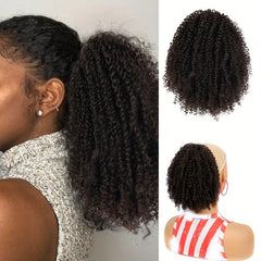 Afro Drawstring Ponytail Kinky Curly Ponytail