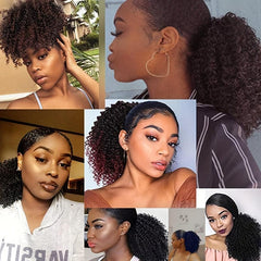 Afro Drawstring Ponytail Kinky Curly Ponytail