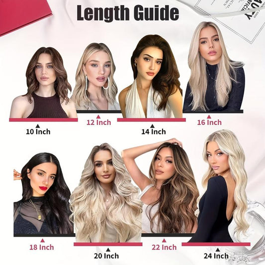 20pcs Blonde Tape In Hair Extensions Straight 100% Human Hair 50g/pack