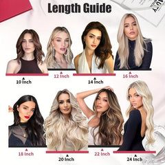20pcs Blonde Tape In Hair Extensions Straight 100% Human Hair 50g/pack