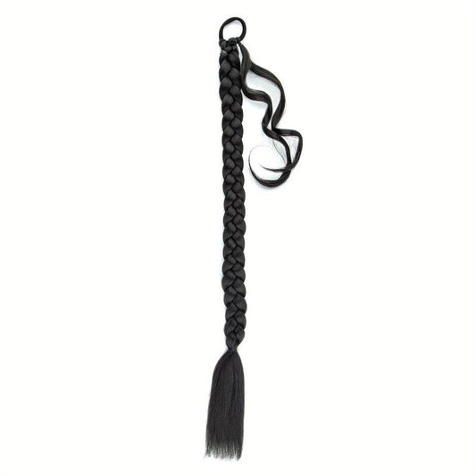 Long Braided Ponytail Hair Extension Natural Soft Synthetic Hair Piece