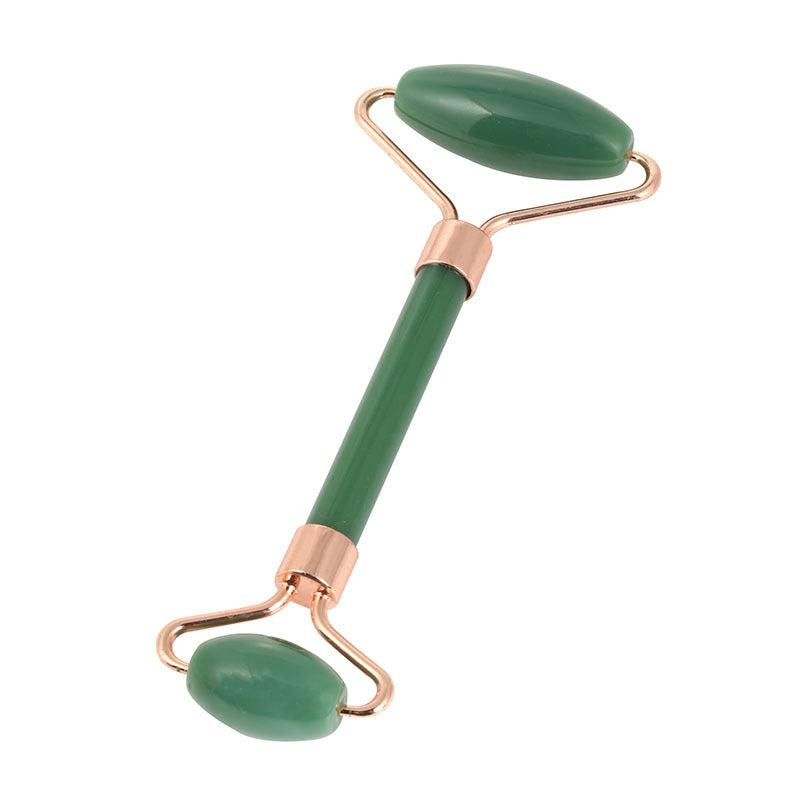 Jade Roller Massager for Face Neck Body - Smooth Fine Lines Wrinkles