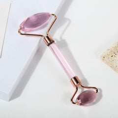 Jade Roller Massager for Face Neck Body - Smooth Fine Lines Wrinkles