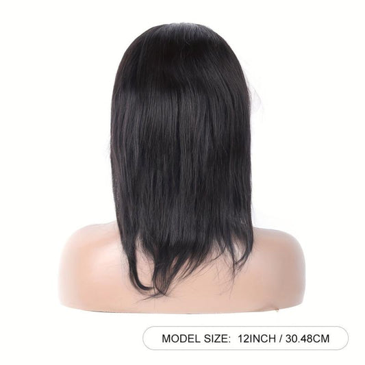 150 Density Straight Human Hair Wig With Headband