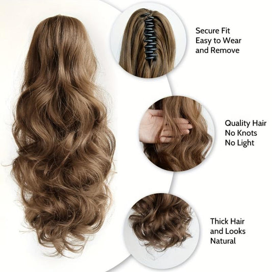 Curly Claw Ponytail 50 8 CmWavy Synthetic Hair Extension 1B