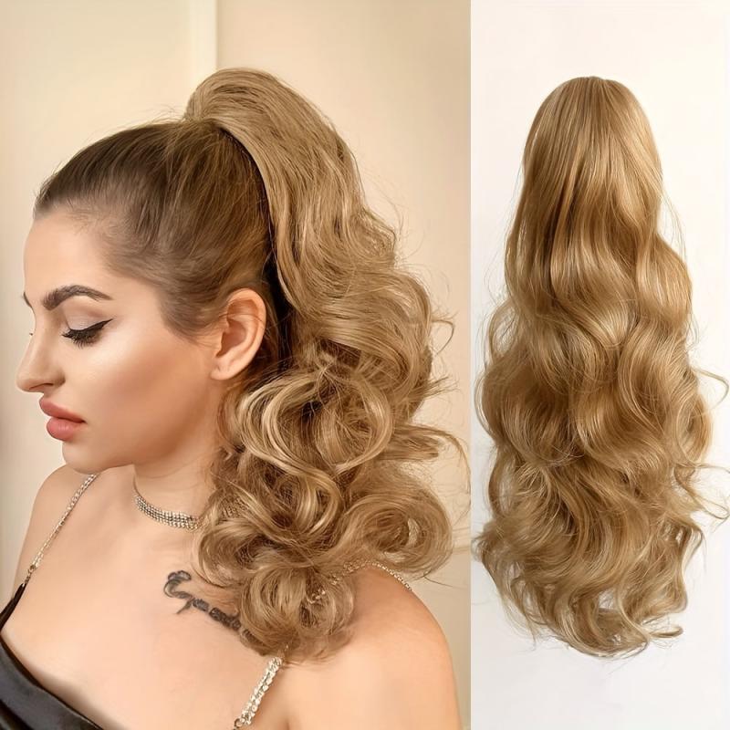 Curly Claw Ponytail 50 8 CmWavy Synthetic Hair Extension 1B