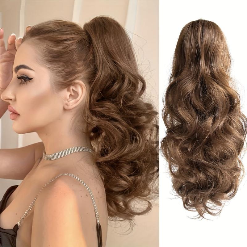 Curly Claw Ponytail 50 8 CmWavy Synthetic Hair Extension 1B
