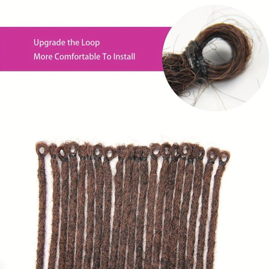 Dreadlocks Extensions 1B Medium Auburn 22 Crochet Braided Hair
