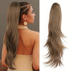 Long Curly Wavy Ponytail Extensions Synthetic Clip In Hair Extensions