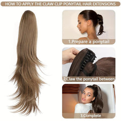 Long Curly Wavy Ponytail Extensions Synthetic Clip In Hair Extensions