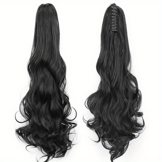 Long Wavy Ponytail Extensions Natural Look Daily Use