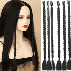 6pcs Box Braids Synthetic Clip In Hair Extensions